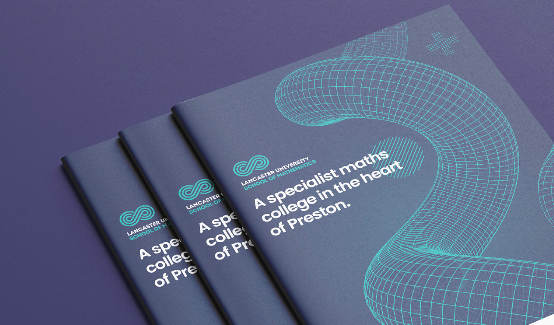 LUSoM print design prospectus covers