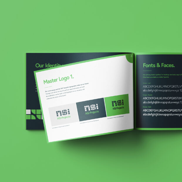 NSI Projects brand guidelines booklet