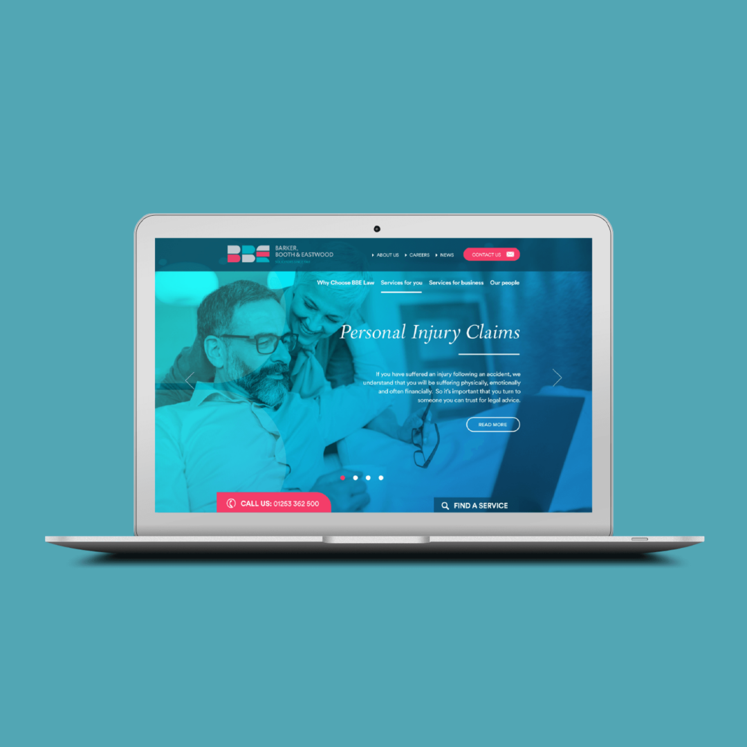 BBE Law branding project web design example