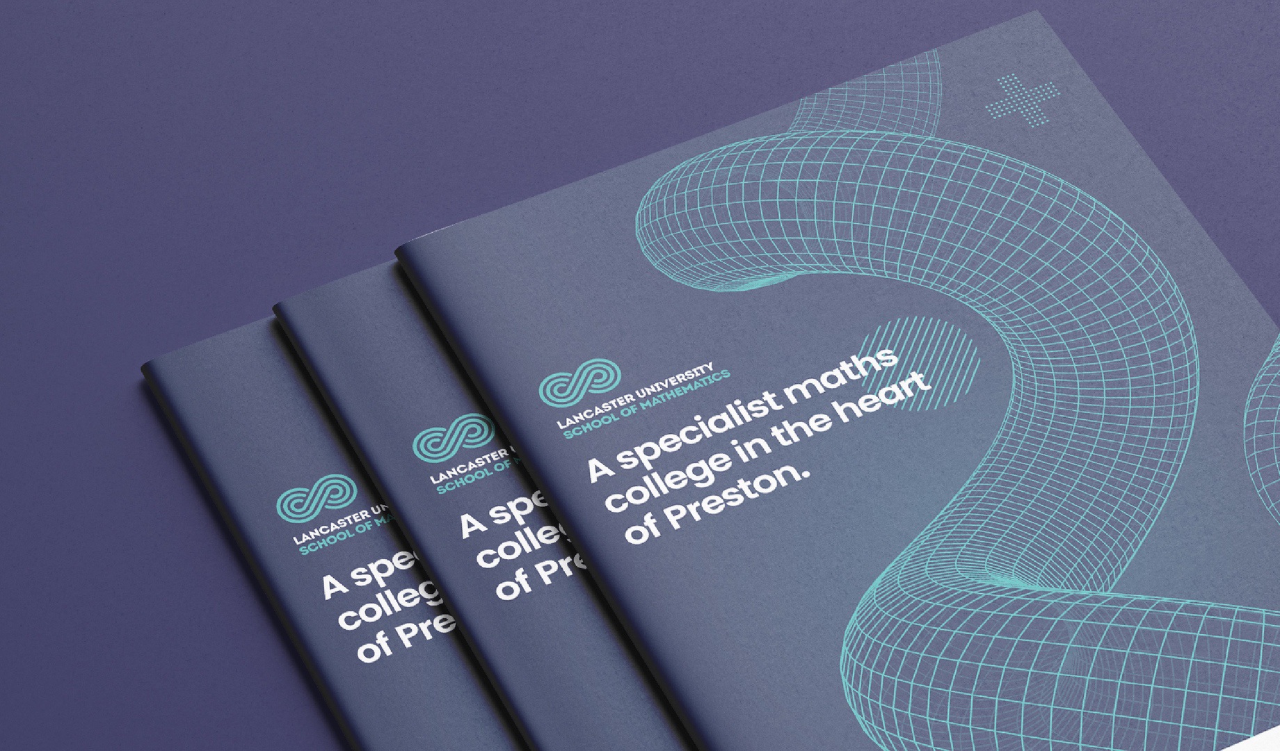 LUSoM graphic design for print brochure